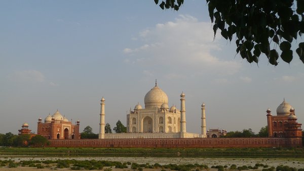 Sunset over the Taj from the river