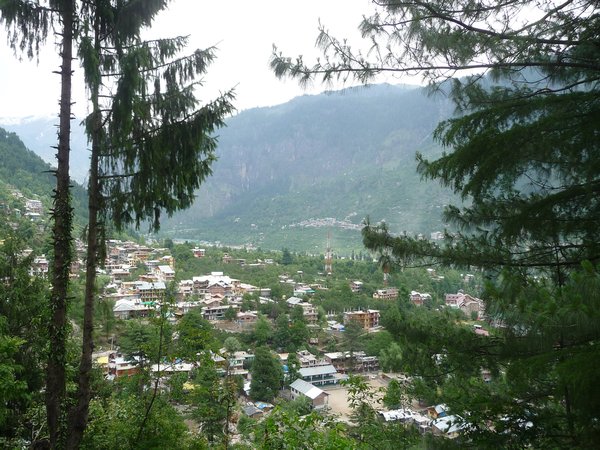 Manali from the temple