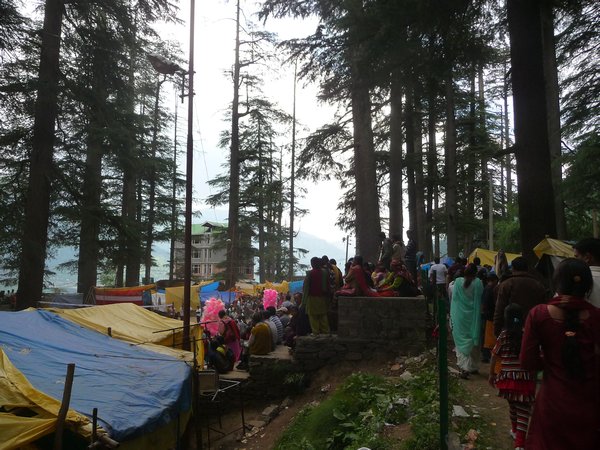 Manali festival at the temple