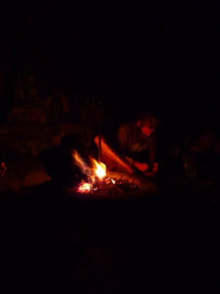 The old man and the fire