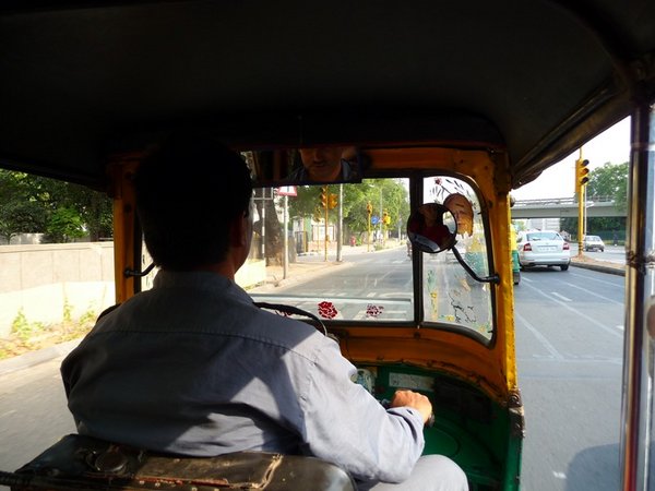 rickshaw time...going to fabindia