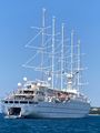 A beautiful cruise ship in Rovinj harbor