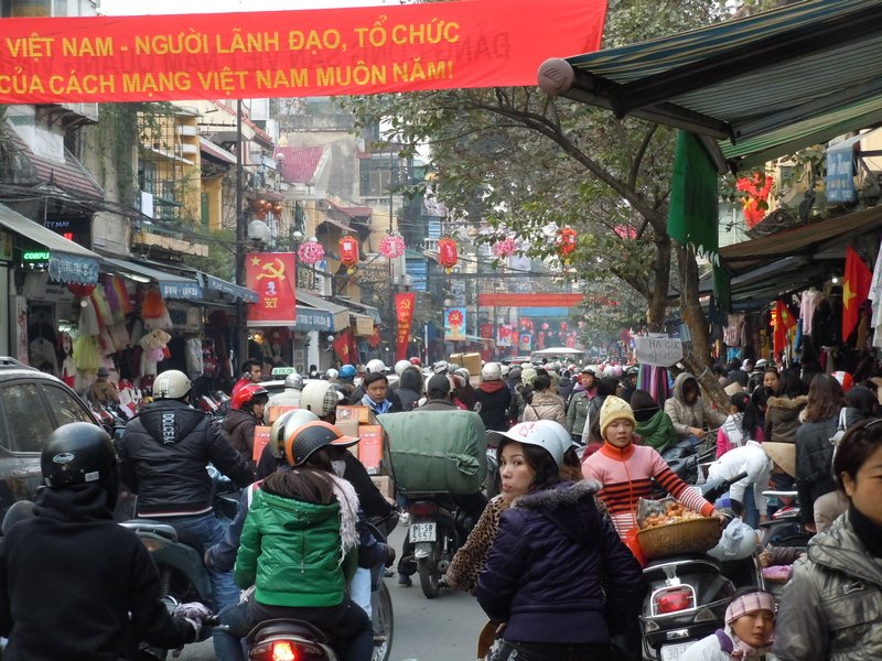 Rush hour in Hanoi