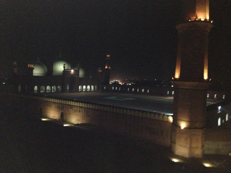 Royal mosque at night