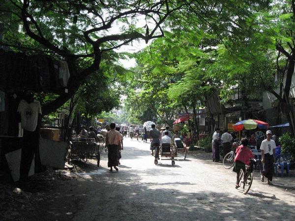 A typical Mandalay street