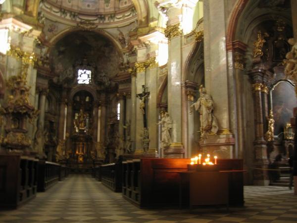 Inside St Nicholas's, Prague