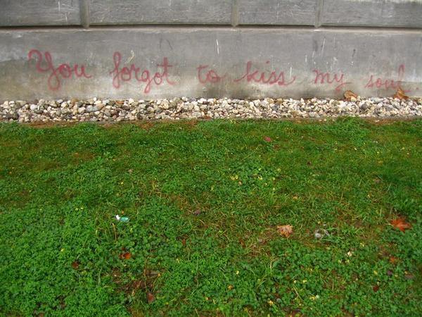 Even the graffiti is poetic in Ljubljana