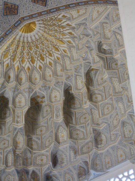 Beautiful mihrab in the Bibi-Khanym mausoleum