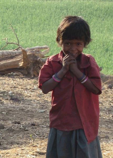 A little girl in Hilda village
