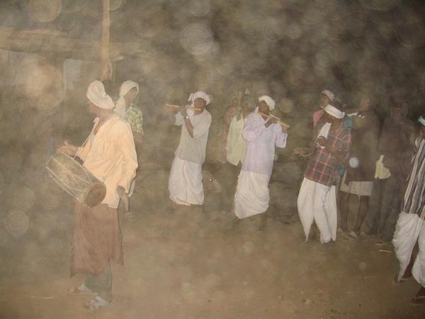 Kicking up the dust with a tribal dance in Hilda village