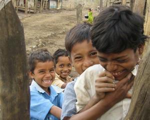 Kids in Biba village
