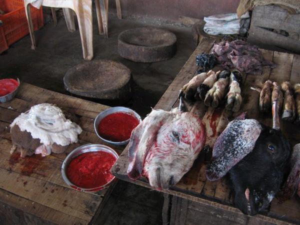 If you're keen on goat head, hoof, blood or stomach lining - this is the place for you!