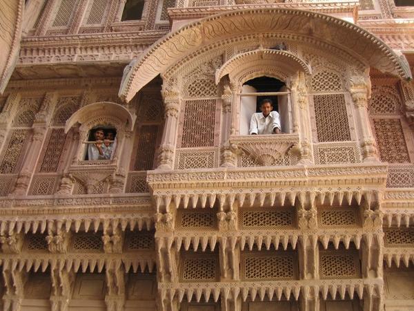 The palaces inside Meherangarh have a very distinct architectural style