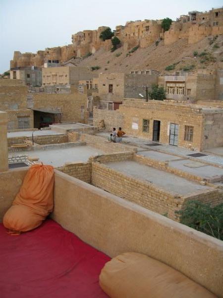 View of Jaisalmer's fort from - you guessed it! - my hotel's rooftop restaurant =)