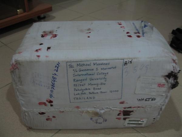I sent a box of stuff to my Thai address just before I left Paratwada