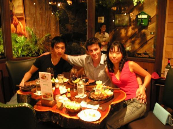 Jason, me & Jen at Chok Chai, supposedly one of Thailand's best steakhouses