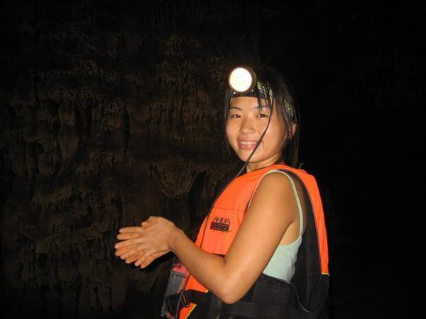 Jen in the caves