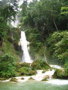 Another shot of the Kuang Si falls, (south of Luang Prabang)