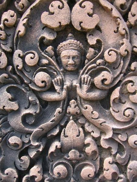 The level of carving detail in Banteay Srei is astounding