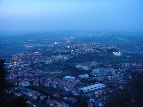 San Marino at Dusk