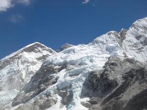 The tip of Everest from Base Camp