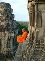 A monk at Angkor Wat 