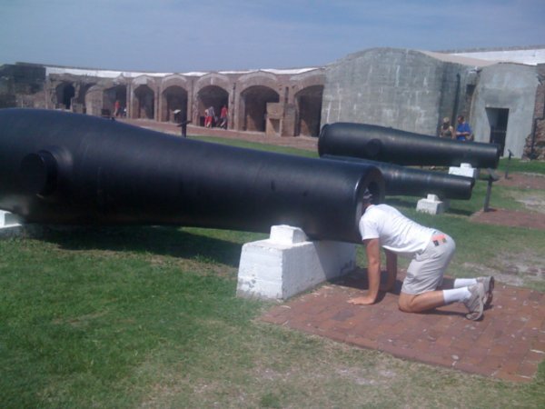 Checking a cannon
