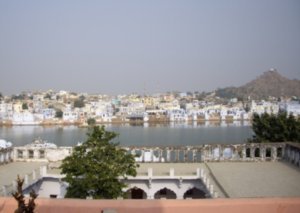Otra imagen del lago de Pushkar