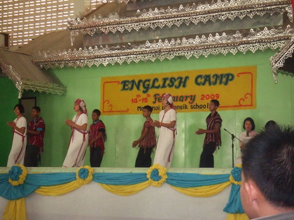 English camp opening ceremony