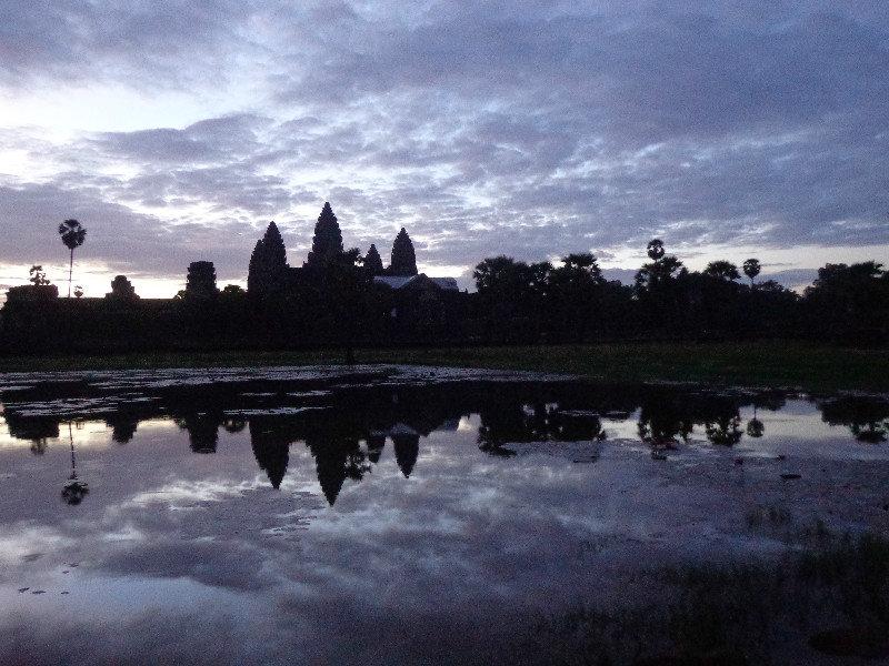 Angkor Wat before the sunrise