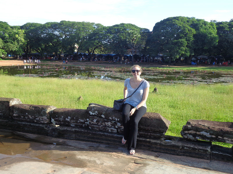 Chilling on Angkor Wat!
