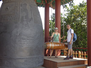 Preparing to ring the bell
