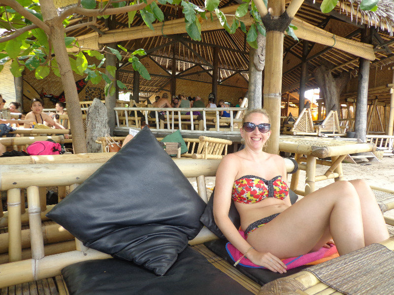 Me waiting for my lunch on Gili Air