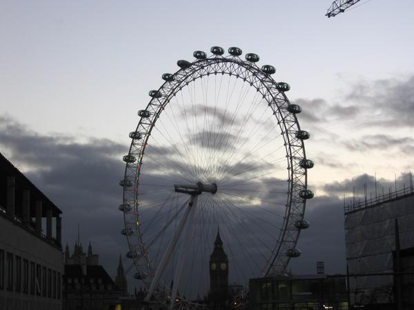London eye in twilight