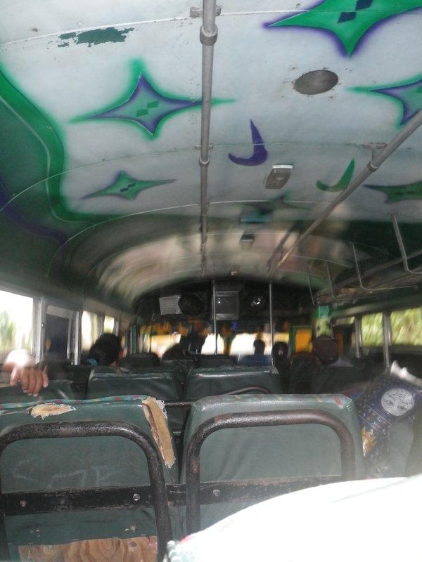 Interior of typical Choroni bus