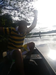 Catching my 1st Piranha
