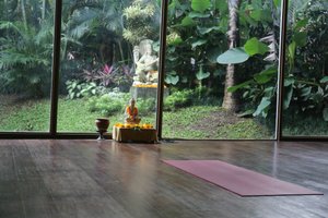 Morning yoga at @ Yoga Barn - Ubud