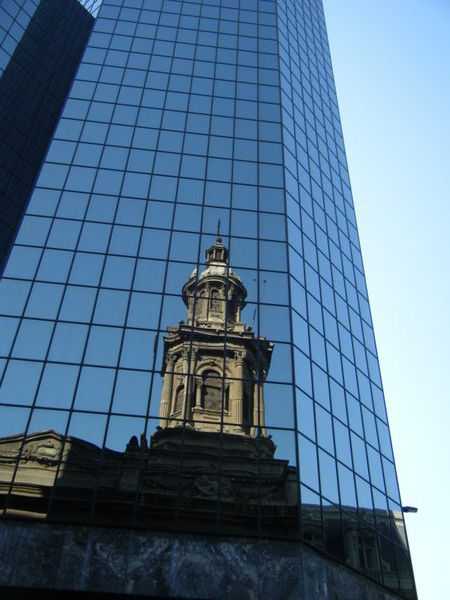 Same building in a reflection 