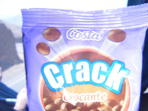 An interestingly named snack in peru