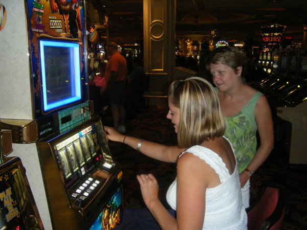 On the penny slots - ooh i'm out of control!
