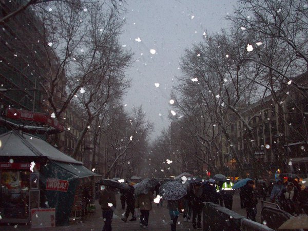 Neige à Barcelona