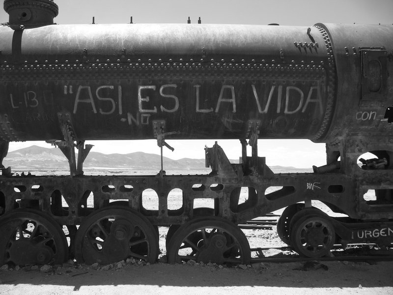 Cimetière du premier Train en Bolivie
