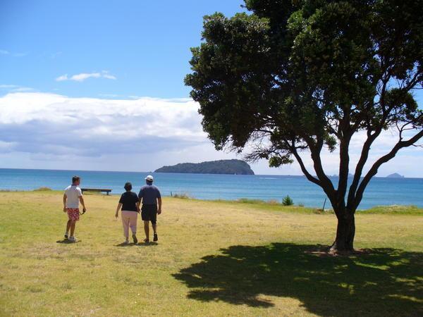 Looking out at Pauanui beach 