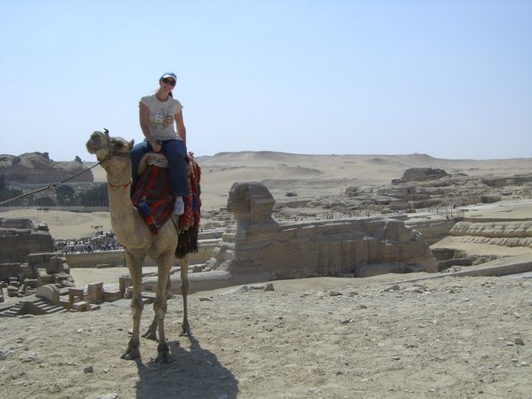 In front of the Sphinx