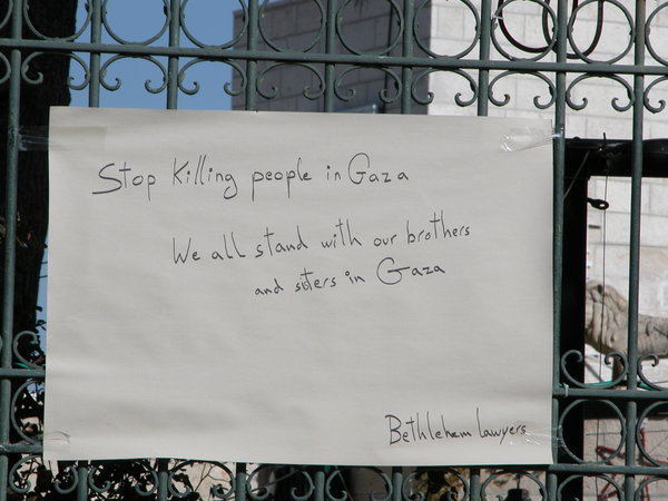 Message from the Palestinians