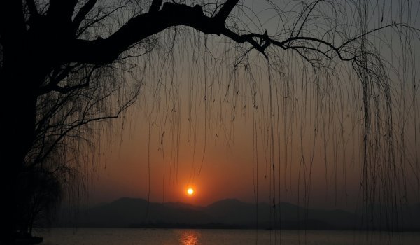 West Lake: Sunset over the River 3