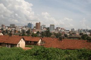 The sky line of Kampala