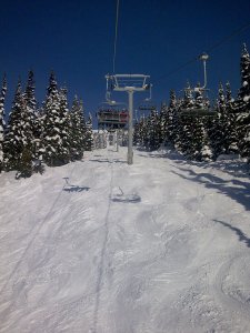 On 7th Heaven chairlift