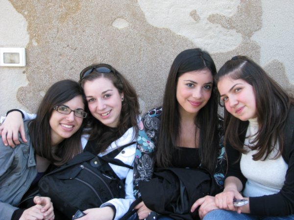 Italian High School Girls in Selinunte