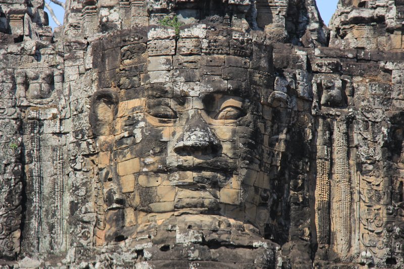 Close-up of Entrance to Angkor Thom